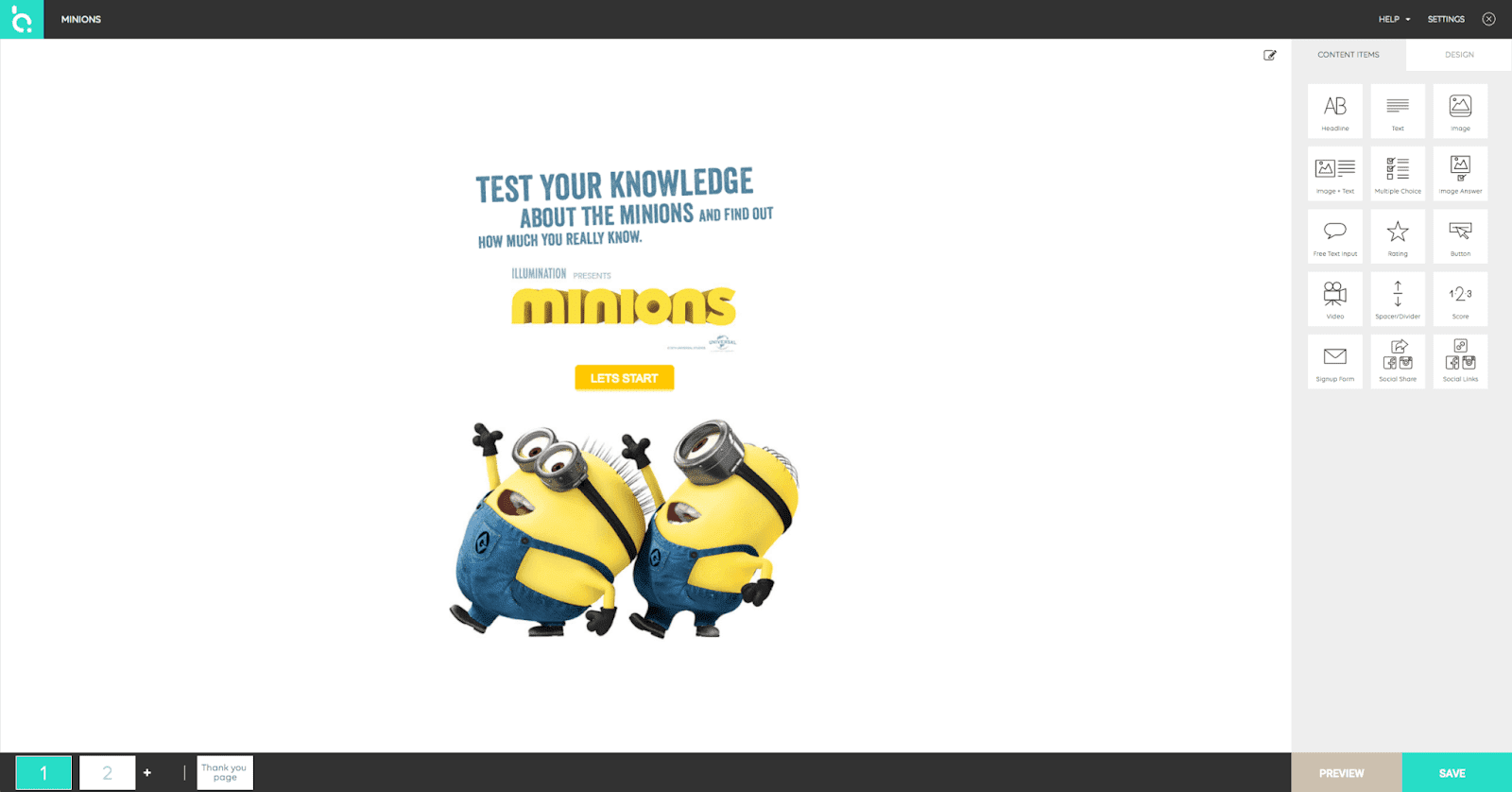 Brandquiz quiz maker