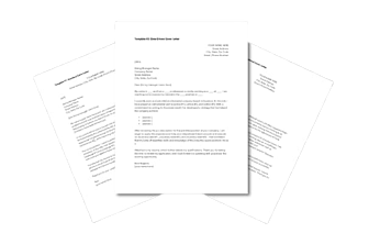 Cover Letter Templates