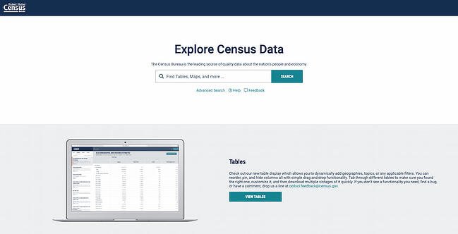Census Bureau market research tool