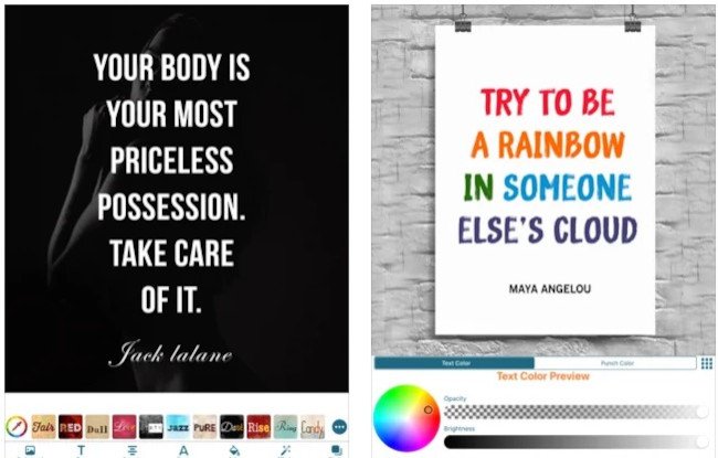 quotes creator interface