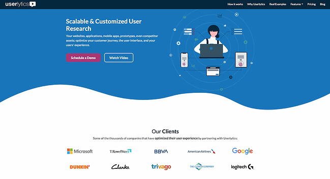 Userlytics usability testing platform for market research
