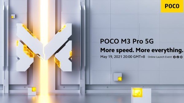 Poco M3 Pro 5G Launch Scheduled On May 19