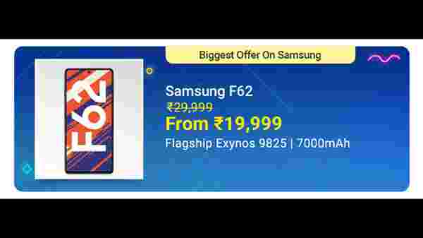 Samsung Galaxy F62 (Laser Green, 128 GB)  (6 GB RAM)