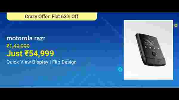 Motorola Razr (Black, 128 GB)  (6 GB RAM)