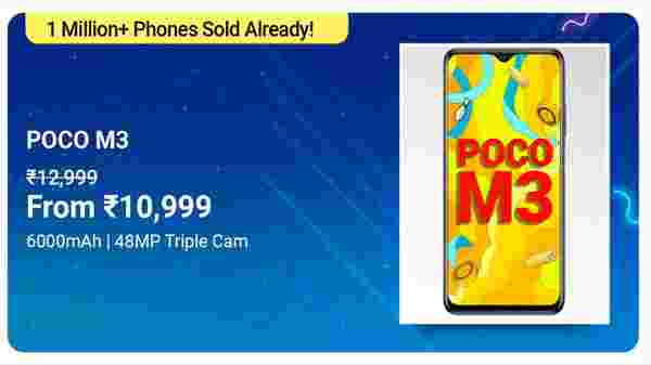 POCO M3 (Power Black, 64 GB)  (6 GB RAM)