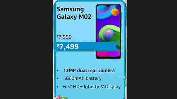 Samsung Galaxy M02 (Black,2GB RAM, 32GB Storage)