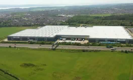 The Amazon fulfilment centre in Dunfermline, Fife.