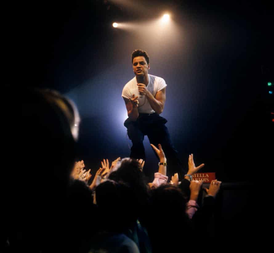 Nick Kamen performing.