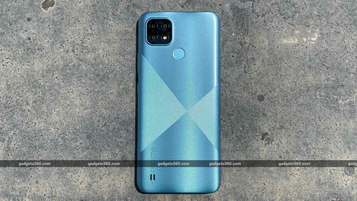 Realme C21 rear  blue ndtv RealmeC21  Realme