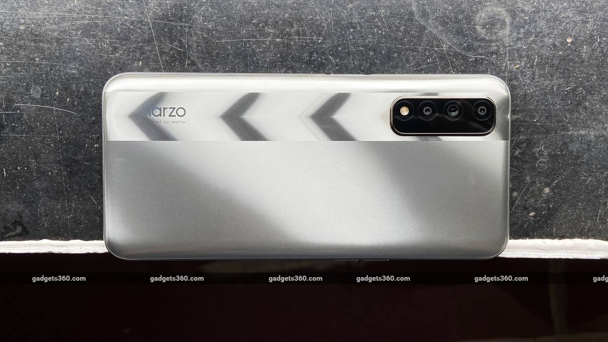 Realme Narzo 30 back silver design ndtv RealmeNarzo30  Realme