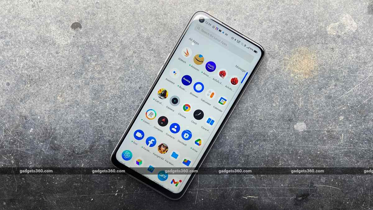 Realme Narzo 30 front sofwtare ndtv RealmeNarzo30  Realme