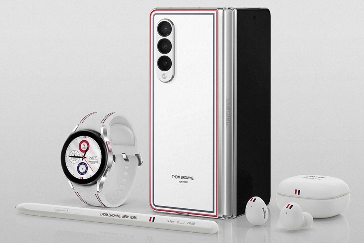 samsung galaxy z fold 3 thom brown edition image Samsung Galaxy Z Fold 3 Thom Browne  Samsung Galaxy Z Fold 3