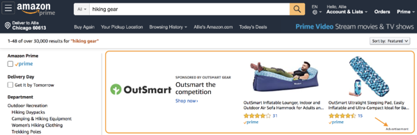 headline search ads on amazon